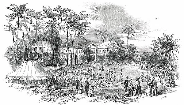 School Fete at Codrington College, Barbadoes, 1850. Creator: Unknown