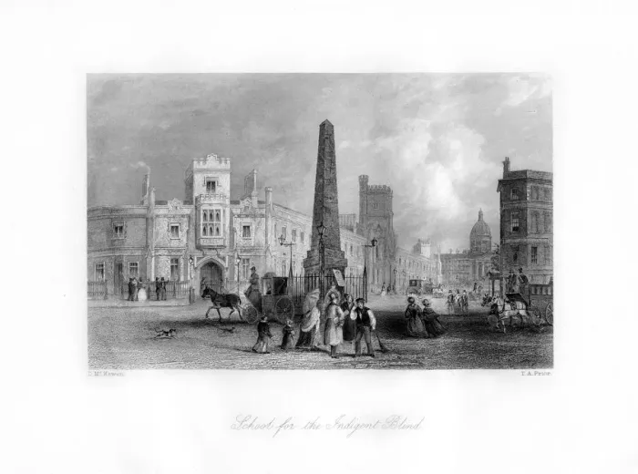 Framed Print : School for the Indigent Blind, Southwark, London, 19th century. Artist: TA Prior Framed Print : School for the Indigent Blind, Southwark, London, 19th century. Artist: TA Prior