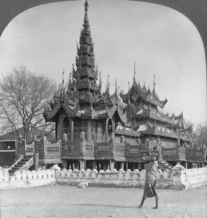 Framed Print : The School of King Thibaw in the Fort, Mandalay, Burma, 1908. Artist: Stereo Travel Co Framed Print : The School of King Thibaw in the Fort, Mandalay, Burma, 1908. Artist: Stereo Travel Co