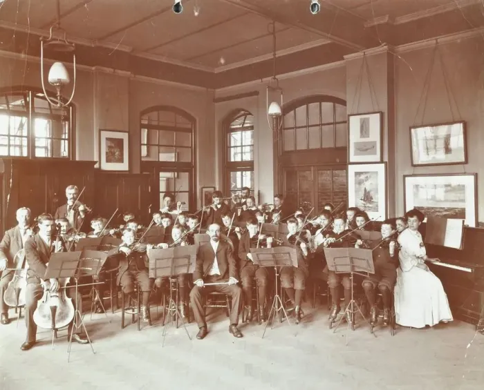 Framed Print : School orchestra, Cromer Street School / Argyle School, St Pancras, London, 1906 Framed Print : School orchestra, Cromer Street School / Argyle School, St Pancras, London, 1906