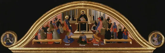 Framed Print : School of Thomas Aquinas, c. 1450. Creator: Strozzi, Zanobi (1412-1468) Framed Print : School of Thomas Aquinas, c. 1450. Creator: Strozzi, Zanobi (1412-1468)