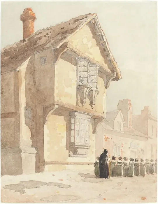 Framed Print : The School Walk. Creators: David Cox, David Cox the elder Framed Print : The School Walk. Creators: David Cox, David Cox the elder