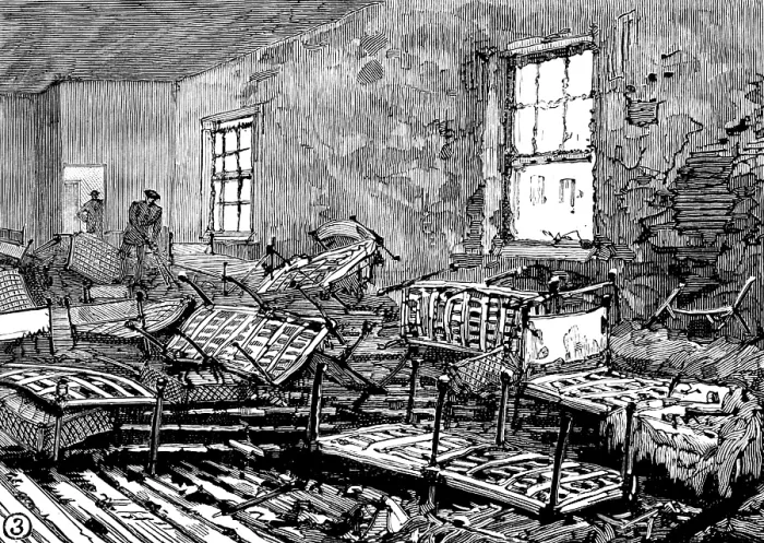 Framed Print : School of the Whitechapel and Poplar Unions fire: dormitories where children were suffocated, 1890. Creator: Unknown Framed Print : School of the Whitechapel and Poplar Unions fire: dormitories where children were suffocated, 1890. Creator: Unknown