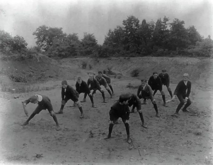 Framed Print : Schoolboys exercising, Washington, D.C. (1899?). Creator: Frances Benjamin Johnston Framed Print : Schoolboys exercising, Washington, D.C. (1899?). Creator: Frances Benjamin Johnston