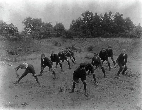 Schoolboys exercising, Washington, D.C. (1899?). Creator: Frances Benjamin Johnston