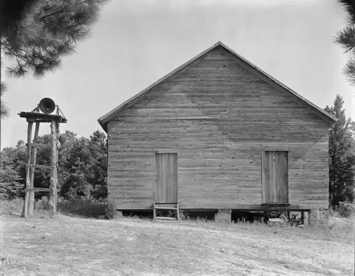 Framed Print : Schoolhouse, Alabama, 1936. Creator: Walker Evans Framed Print : Schoolhouse, Alabama, 1936. Creator: Walker Evans
