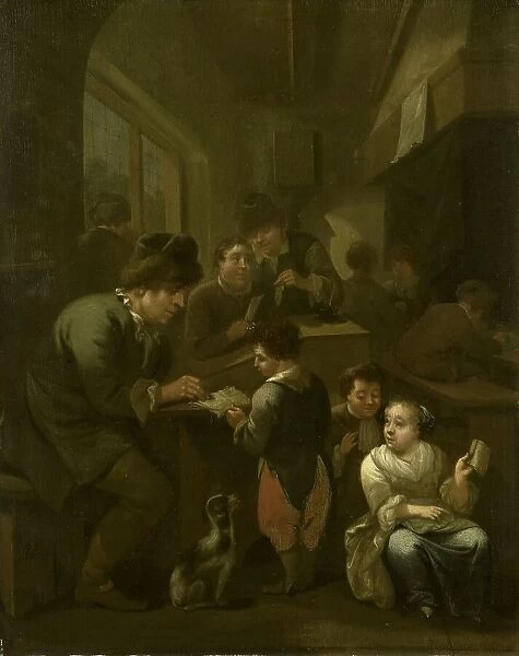The schoolmaster, 1670-1709. Creator: Bernardus van Schijndel