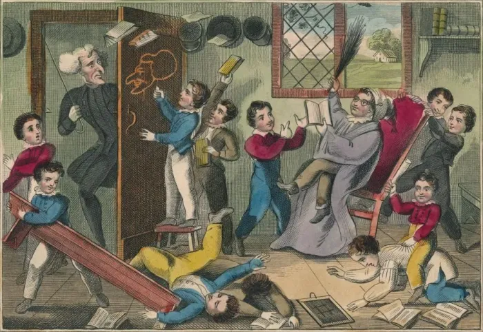 Framed Print : The Schoolmaster Abroad, 1832. Creator: Unknown Framed Print : The Schoolmaster Abroad, 1832. Creator: Unknown