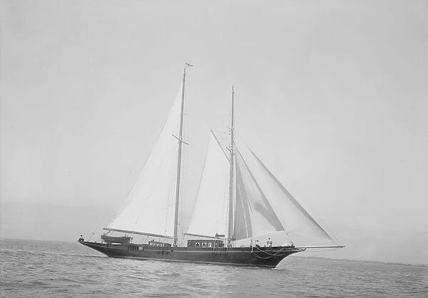 The schooner Amaryllis, 1933. Creator: Kirk & Sons of Cowes
