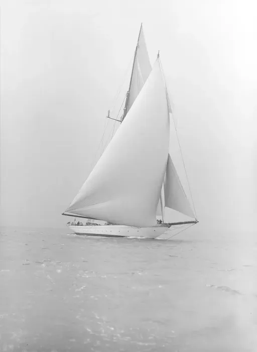 Framed Print : The schooner Meteor IV, 1913. Creator: Kirk & Sons of Cowes Framed Print : The schooner Meteor IV, 1913. Creator: Kirk & Sons of Cowes
