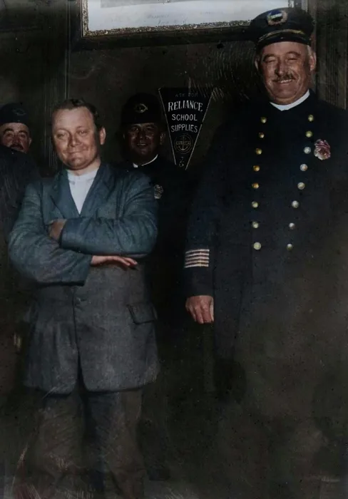 Framed Print : Schrank under arrest, 1912. Creator: Bain News Service Framed Print : Schrank under arrest, 1912. Creator: Bain News Service