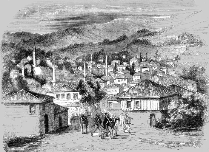Framed Print : Schumla; Head Quarters of the Turkish Army 1854, 1854. Creator: Unknown Framed Print : Schumla; Head Quarters of the Turkish Army 1854, 1854. Creator: Unknown