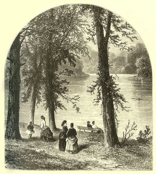 The Schuylkill - View from Landsdowne, 1874. Creator: James H. Richardson