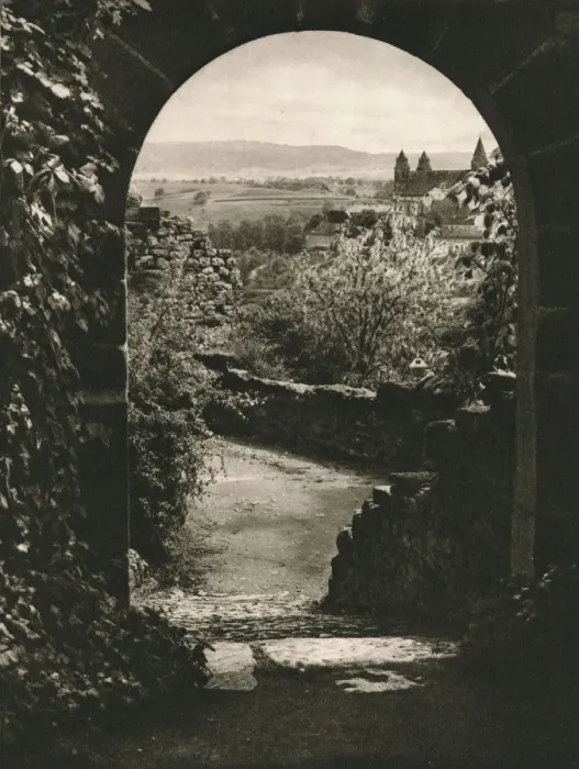 Framed Print : Schwabisch-Hall. View from the Limburg towards the Komburg, 1931. Artist: Kurt Hielscher