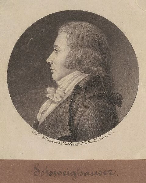 Schweighauser, 1796. Creator: Charles Balthazar Julien Fevret de Saint-Memin