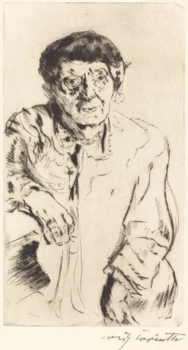 Framed Print : Schwiegermutter (Mother-in-Law), 1916. Creator: Lovis Corinth Framed Print : Schwiegermutter (Mother-in-Law), 1916. Creator: Lovis Corinth