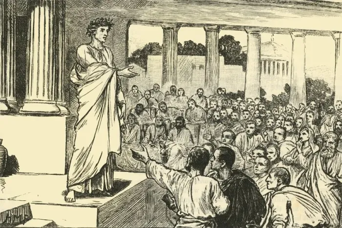 Framed Print : Scipios Appeal to the People, 1890. Creator: Unknown Framed Print : Scipios Appeal to the People, 1890. Creator: Unknown