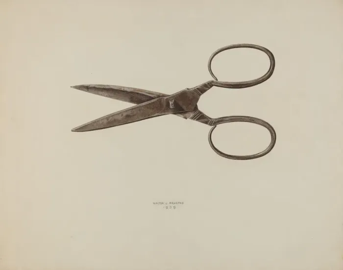 Framed Print : Scissors, 1939. Creator: Walter Praefke Framed Print : Scissors, 1939. Creator: Walter Praefke