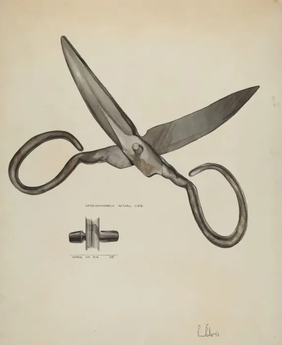 Framed Print : Scissors, c. 1936. Creator: Roberta Elvis Framed Print : Scissors, c. 1936. Creator: Roberta Elvis