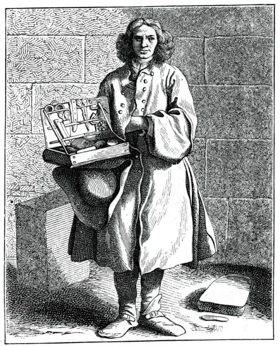 Framed Print : Scissors Or Knives, 1737-1742. Artist: Bouchardon Framed Print : Scissors Or Knives, 1737-1742. Artist: Bouchardon
