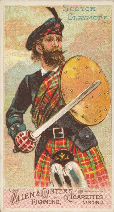 Framed Print : Scotch Claymore, from the Arms of All Nations series (N3) for Allen & Framed Print : Scotch Claymore, from the Arms of All Nations series (N3) for Allen &