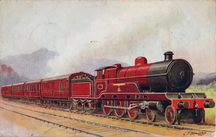Framed Print : Scotch Express, London Midland & Scottish Railway, 1935. Creator: C. T. Howard Framed Print : Scotch Express, London Midland & Scottish Railway, 1935. Creator: C. T. Howard