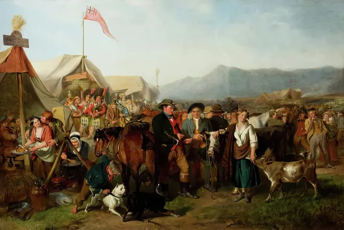 Framed Print : A Scotch Fair, 1848. Creator: John Phillip Framed Print : A Scotch Fair, 1848. Creator: John Phillip