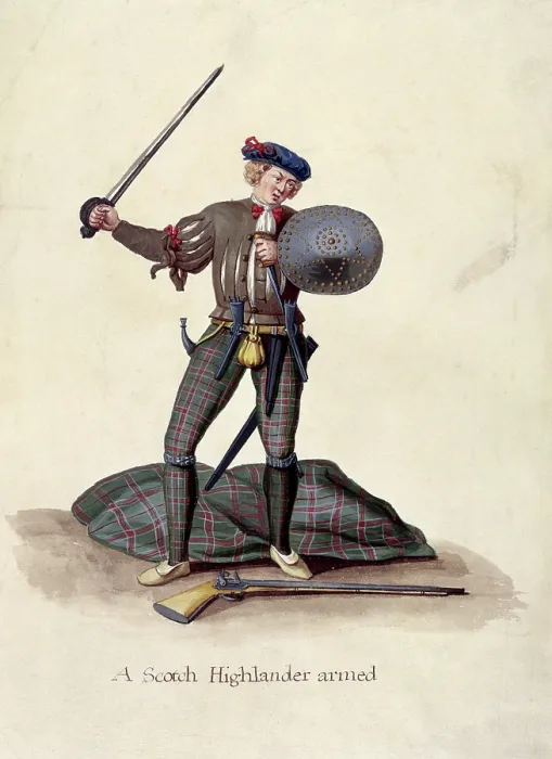 Framed Print : A Scotch Highlander armed, 19th century? Creator: Unknown Framed Print : A Scotch Highlander armed, 19th century? Creator: Unknown