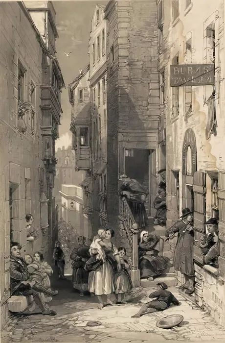 Framed Print : Scotland Delineated-Libberton Wynd, Edinburgh, 1847. Creator: James Duffield Harding Framed Print : Scotland Delineated-Libberton Wynd, Edinburgh, 1847. Creator: James Duffield Harding