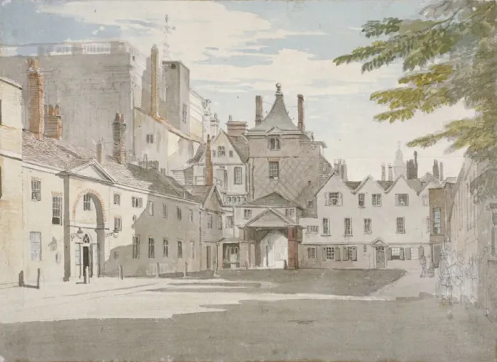 Framed Print : Scotland Yard with part of the Banqueting House, Whitehall, Westminster, London, c1776 Framed Print : Scotland Yard with part of the Banqueting House, Whitehall, Westminster, London, c1776