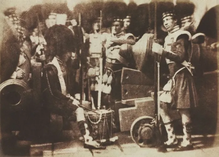 Framed Print : Scots Guards at Edinburgh Castle, 1846. Creator: David Octavius Hill (British, 1802-1870) Framed Print : Scots Guards at Edinburgh Castle, 1846. Creator: David Octavius Hill (British, 1802-1870)