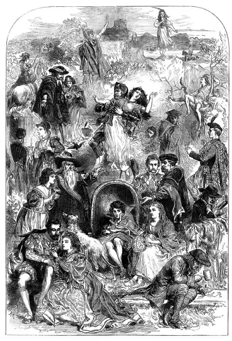 Framed Print : The Scott Centenary: a Dream of the Waverley Novels, 1871. Creator: Unknown Framed Print : The Scott Centenary: a Dream of the Waverley Novels, 1871. Creator: Unknown