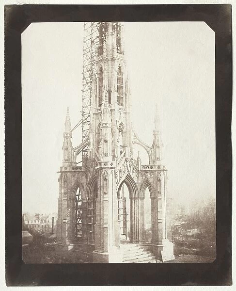 Scott Monument Under Construction, 1844. Creator: William Henry Fox Talbot (British, 1800-1877)