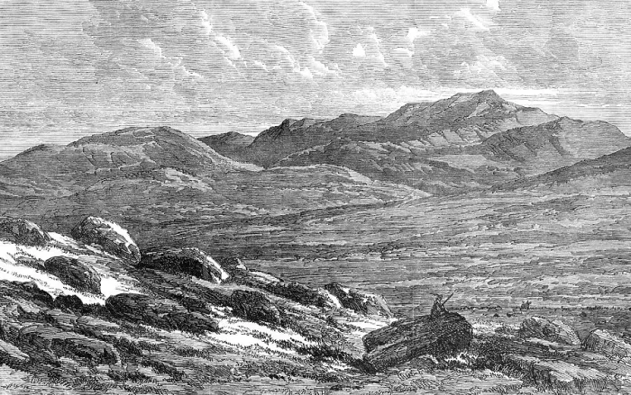 Framed Print : The Scottish Highlands near Balmoral - view of Lochnagar, 1864. Creator: Unknown Framed Print : The Scottish Highlands near Balmoral - view of Lochnagar, 1864. Creator: Unknown