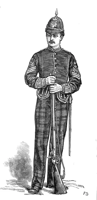 Framed Print : The Scottish Volunteers: 1st Aberdeenshire (Full Dress), 1881. Creator: Unknown Framed Print : The Scottish Volunteers: 1st Aberdeenshire (Full Dress), 1881. Creator: Unknown