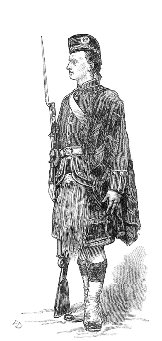 Framed Print : The Scottish Volunteers: 1st Sutherland (Sutherland Highland), 1881. Creator: Unknown Framed Print : The Scottish Volunteers: 1st Sutherland (Sutherland Highland), 1881. Creator: Unknown