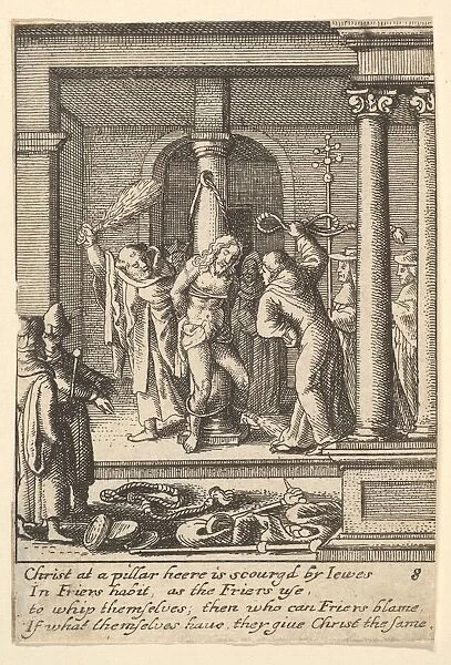 The scourging, 1625-77. Creator: Wenceslaus Hollar