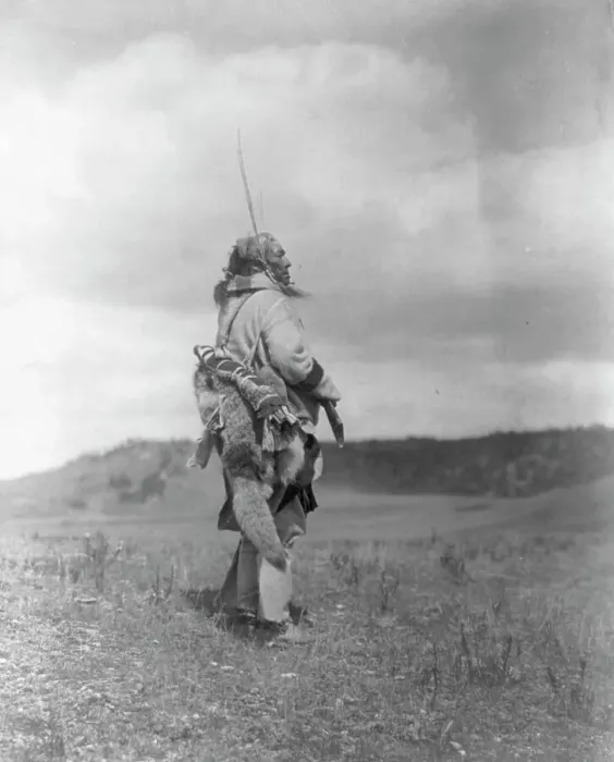 Framed Print : The scout-Atsina, c1908. Creator: Edward Sheriff Curtis Framed Print : The scout-Atsina, c1908. Creator: Edward Sheriff Curtis