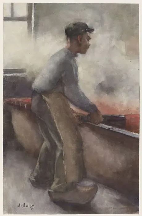 Framed Print : A scraper, 1868-1892. Creator: Anthon van Rappard Framed Print : A scraper, 1868-1892. Creator: Anthon van Rappard
