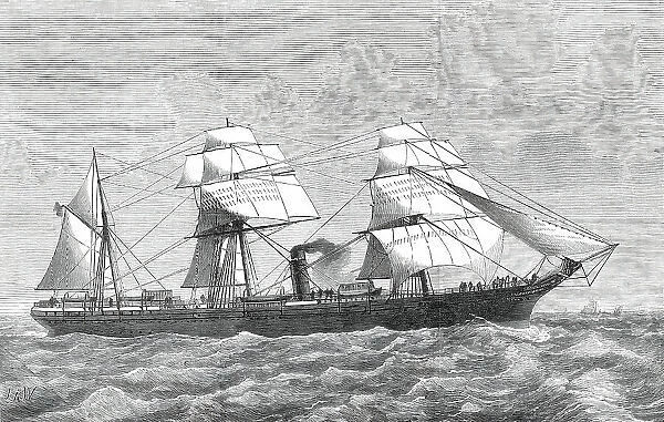 The Screw-steamer Alfonso XII, 1876. Creator: J. R. W