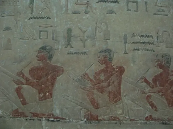 Framed Print : The Scribes. Relief from Mastaba of Akhethotep at Saqqara, Old Kingdom, 5th Dynasty Framed Print : The Scribes. Relief from Mastaba of Akhethotep at Saqqara, Old Kingdom, 5th Dynasty