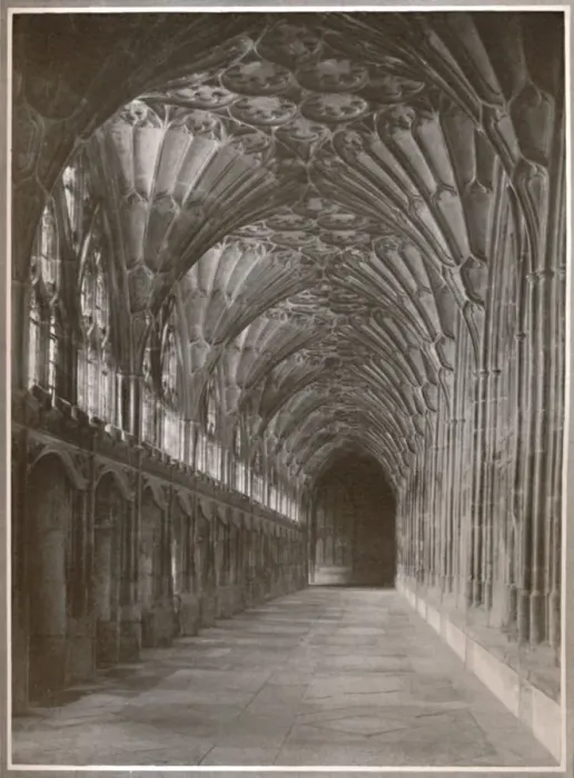 Framed Print : The Scriptorium, Gloucester, 1919. Artist: EA Biermann Framed Print : The Scriptorium, Gloucester, 1919. Artist: EA Biermann