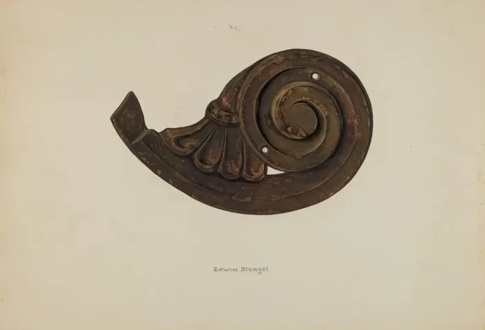 Framed Print : Scroll, c. 1938. Creator: Erwin Stenzel Framed Print : Scroll, c. 1938. Creator: Erwin Stenzel