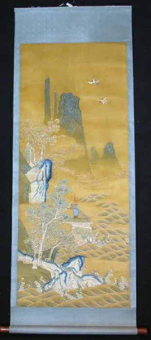 Framed Print : Scroll, China, Qing dynasty (1644-1911), c. 1840. Creator: Unknown Framed Print : Scroll, China, Qing dynasty (1644-1911), c. 1840. Creator: Unknown