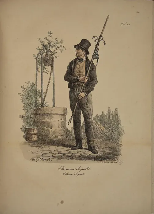Framed Print : Well scrubber. From the Series Cris de Paris (The Cries of Paris), 1815. Creator: Vernet, Carle (1758-1836). Well scrubber. From the Series Cris de Paris (The Cries of Paris), 1815. Creator: Vernet, Carle (1758-1836) Framed Print : Well scrubber. From the Series Cris de Paris (The Cries of Paris), 1815. Creator: Vernet, Carle (1758-1836). Well scrubber. From the Series Cris de Paris (The Cries of Paris), 1815. Creator: Vernet, Carle (1758-1836)