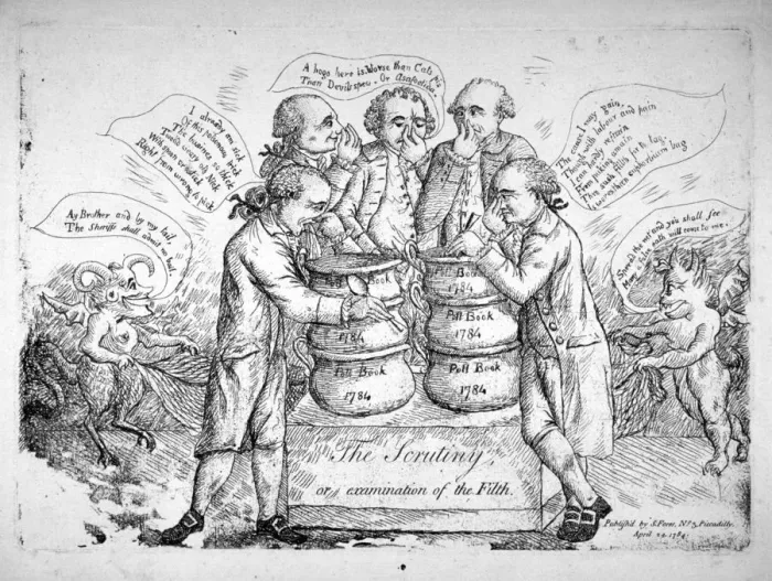 Framed Print : The scrutiny, or examination of the filth, 1784 Framed Print : The scrutiny, or examination of the filth, 1784