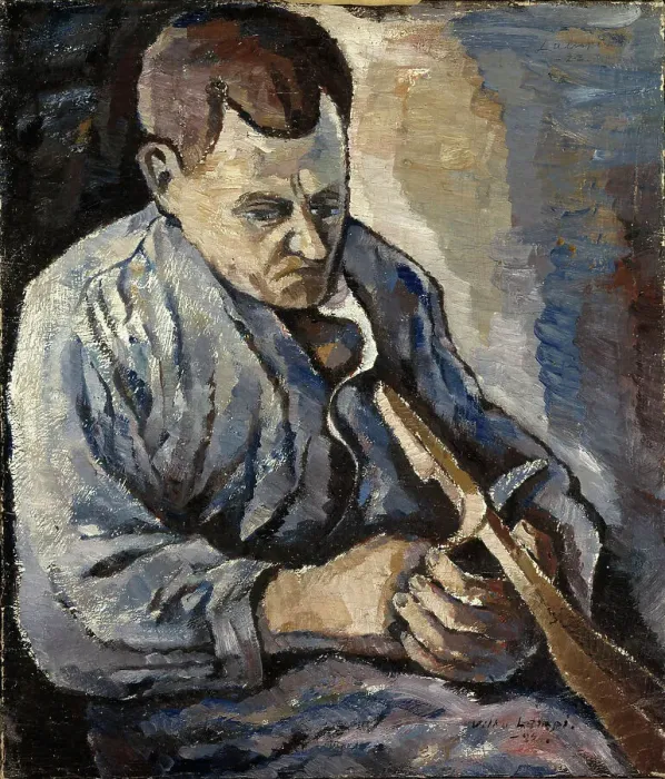 Framed Print : Sculptor, 1924. Creator: Vilho Lampi Framed Print : Sculptor, 1924. Creator: Vilho Lampi