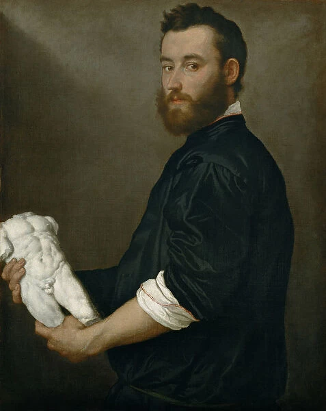 The Sculptor Alessandro Vittoria (1525-1608), ca 1552-1553. Artist: Moroni, Giovan Battista (1520  /  25-1578)