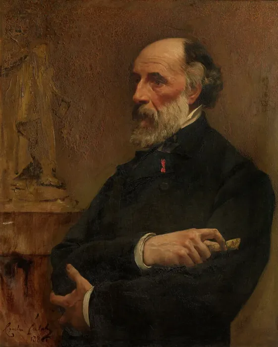 Framed Print : The Sculptor Jacques De Braekeleer, 1886. Creator: Charles Verlat