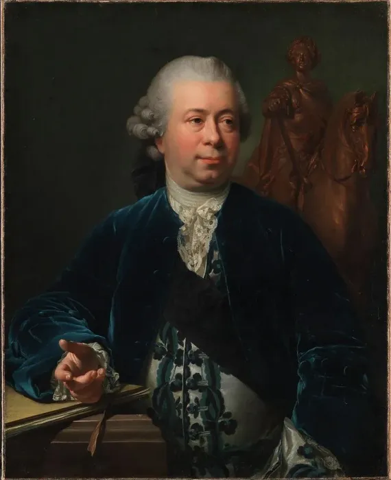 Framed Print : The Sculptor Jacques-François-Joseph Saly, 1772. Creator: Jens Juel Framed Print : The Sculptor Jacques-François-Joseph Saly, 1772. Creator: Jens Juel